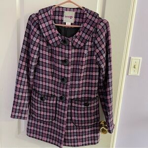 Kenzie Girl Junior Youth Plaid Coat